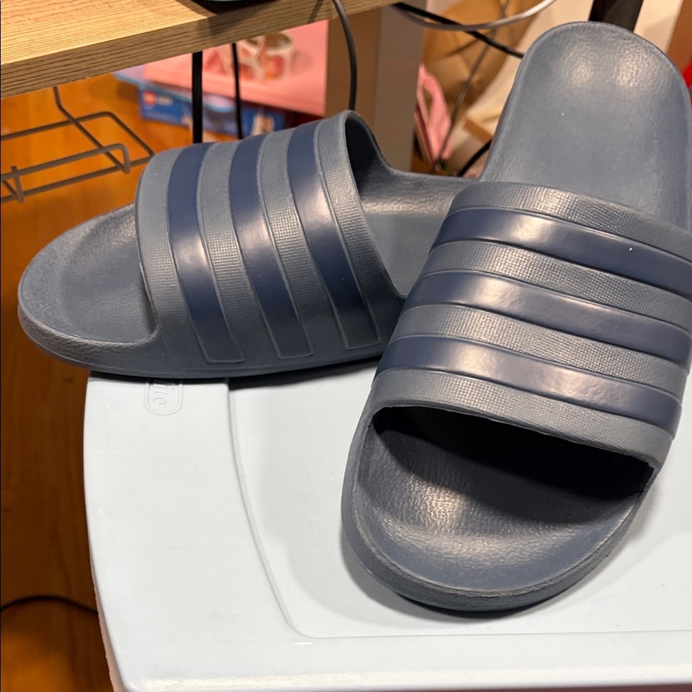 adidas Navy Slide Sandals